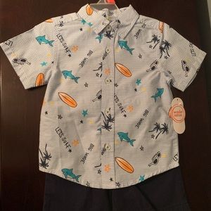 Toddler boy shirt and pant set